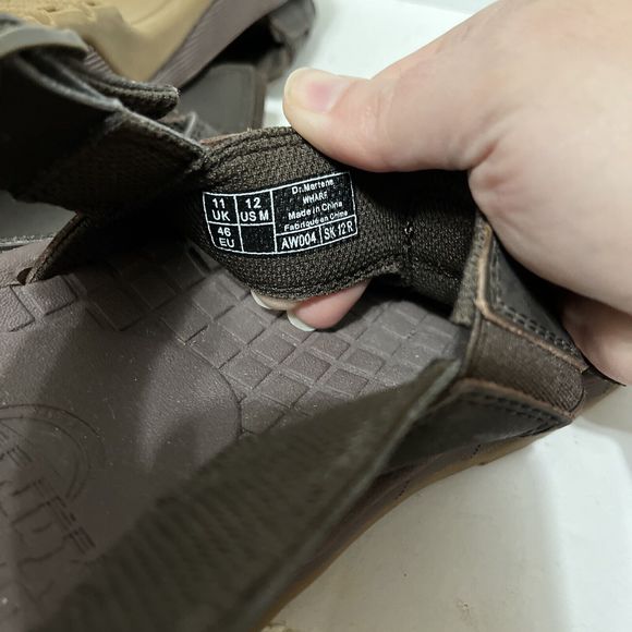 Doc Martens Men’s Size 12 Wharf AW004  Brown Sandals Ankle Strap Weave Woven - Picture 11 of 11